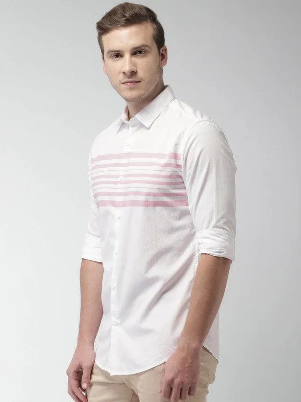 STRIPE-PINK-WHT shirt