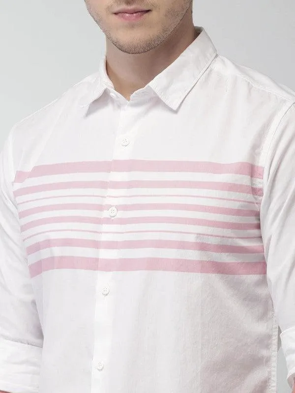 STRIPE-PINK-WHT shirt