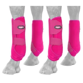 TOUGH1 EXTREME VENTED SPORT BOOTS - FULL SET - MEDIUM - PINK